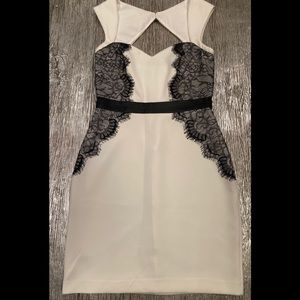 Guess Dress- Winter White with Black details.